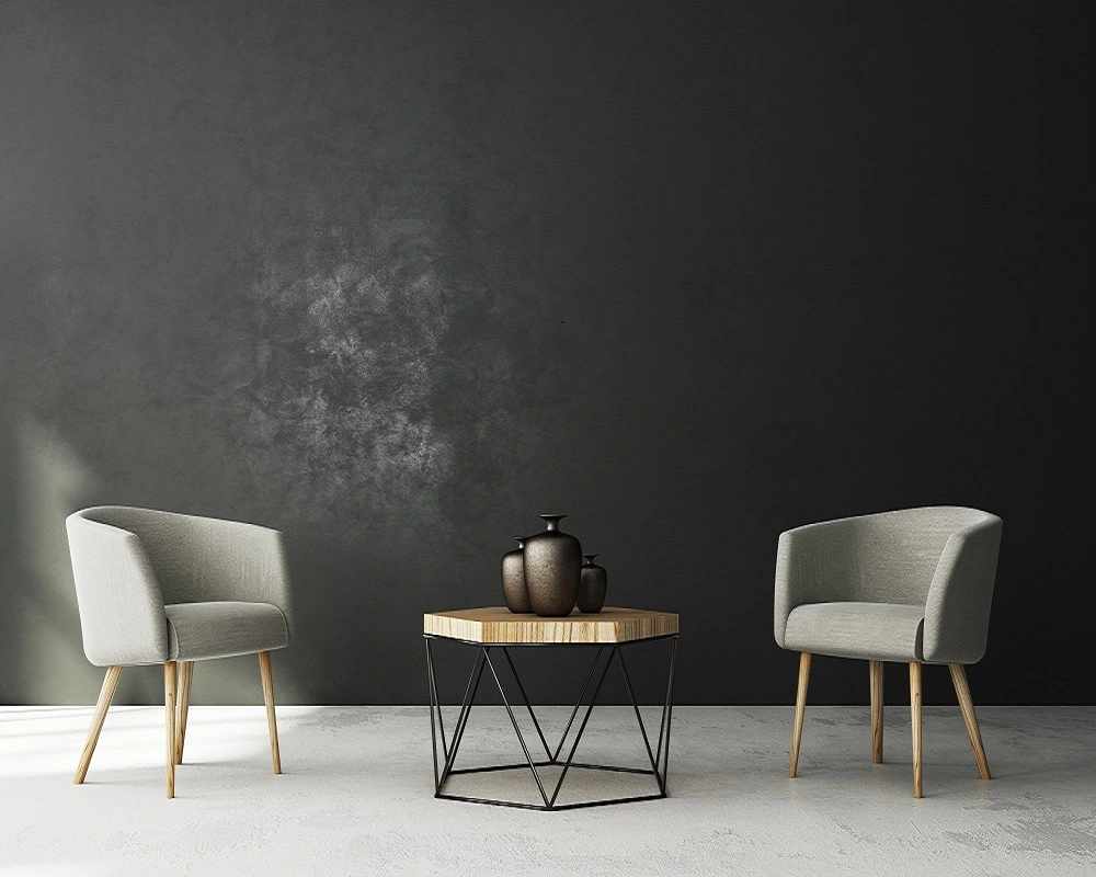 see your LED neon sign on a lounge/living room background 