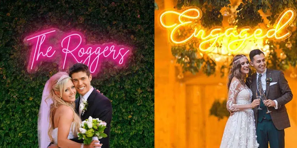 wedding light neon sign