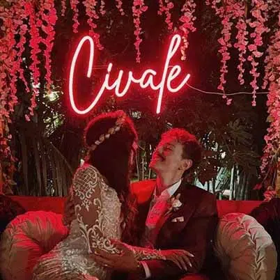 wedding neon