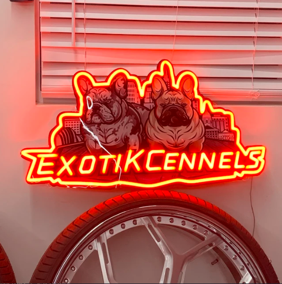 outdoor neon sign
