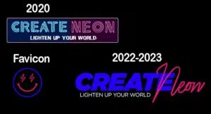 create neon logo