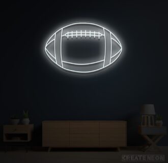 Alternative view of American Football Neon Sign