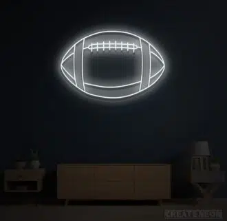 Alternative view of American Football Neon Sign