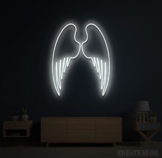 Alternative view of Modern Angel Wings Neon Sign