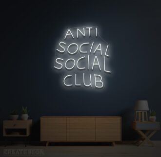 Alternative view of Anti Social Social Club Neon Sign