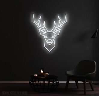 Alternative view of Antler Deer Neon Sign
