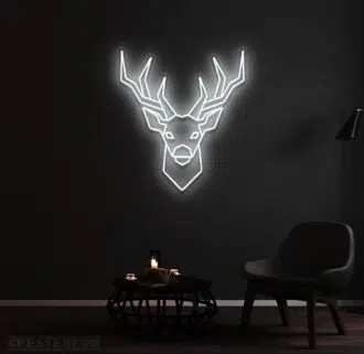 Alternative view of Antler Deer Neon Sign