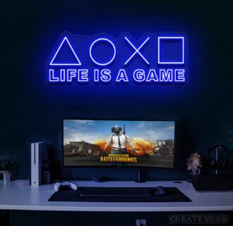 AOXO life is a Game Neon Sign