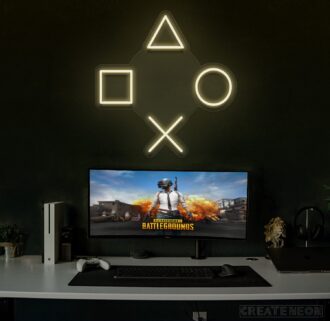 AOXO Playstation Icon Neon Sign