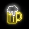 Beer glass neon sign