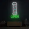 Barber Shop Open Neon Sign