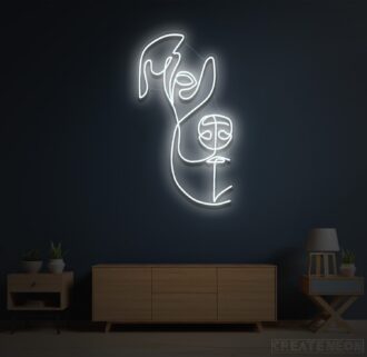 Alternative view of Beagle Dog Face Neon Sign