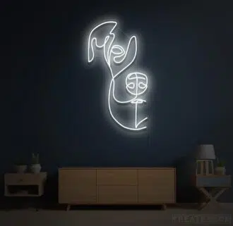 Alternative view of Beagle Dog Face Neon Sign