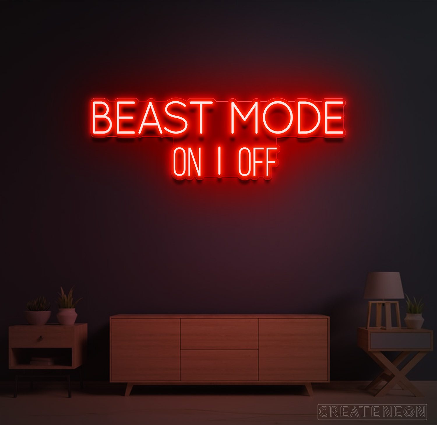 Beast Mode On | Off Sign | Best selling motivation sign