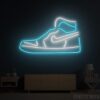 Blue Nike Air Jordan 1 Neon Sign