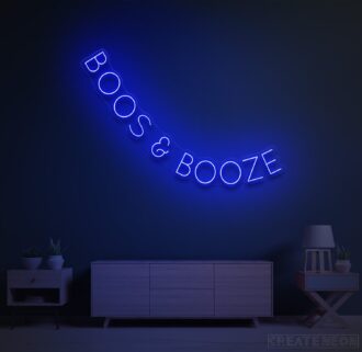 Boos & Booze Neon Sign