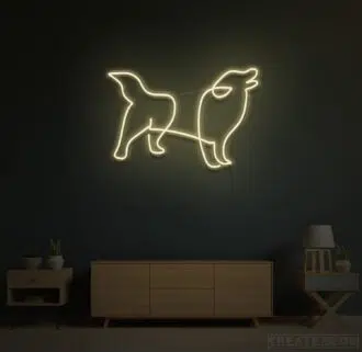 Border Collie Neon Sign