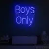 BOYS ONLY NEON SIGN