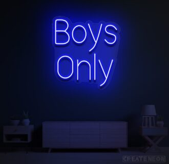 BOYS ONLY NEON SIGN
