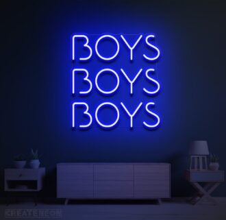 Boys Boys Boys Neon Sign