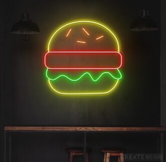 Hamburger Neon Sign