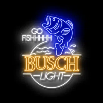 Busch Go Fish neon light