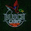busch light quack one open neon sign