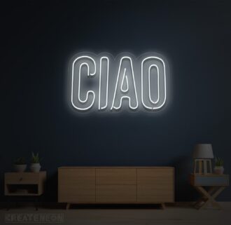 Alternative view of CIAO Neon Sign