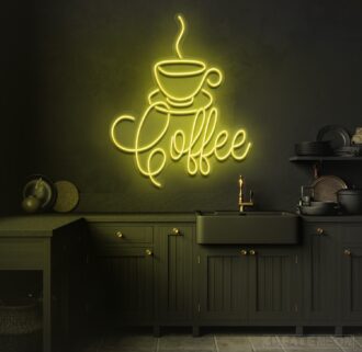 Alternative view of Coffee Cup Neon Sign