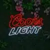 coors light neon sign