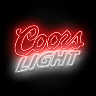 Alternative view of Coors Light Neon Sign