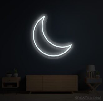 Alternative view of Crescent Moon Neon Sign
