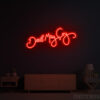 Devil May Cry Neon Sign red