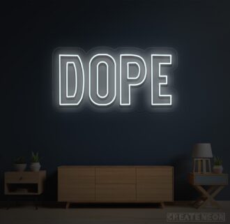 Alternative view of Dope Neon Sign