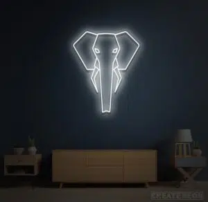 elephant neon sign