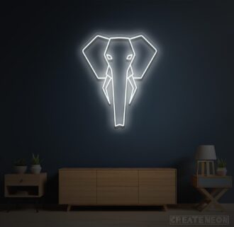 elephant neon sign