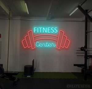 Fitness Center Neon Sign Gym