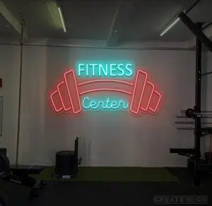 Fitness Center Neon Sign Gym