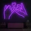 Love Hands Friendship Neon Sign