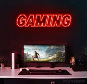 Gaming-neon-sign-red
