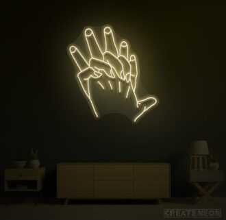 Hand In Hand Neon Sign