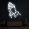Hands Praying Neon Sign