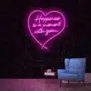 Happiness Is A Moment With You Neon Sign