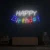 Happy Birthday Multi-Colour Word Sign