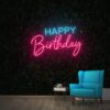 neon happy birthday sign