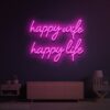 Happy Wife Happy Life Neon Sign