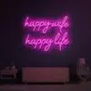 Happy Wife Happy Life Neon Sign