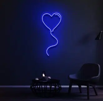 Alternative view of Heart Balloon Neon