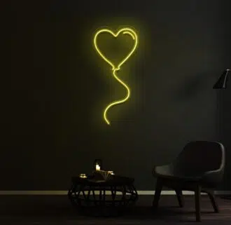 Heart Balloon Neon