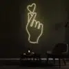 Heart In Hand Neon Sign
